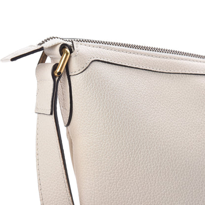 Gucci Grained Calfskin Logo Half Moon Hobo White 8 of 11