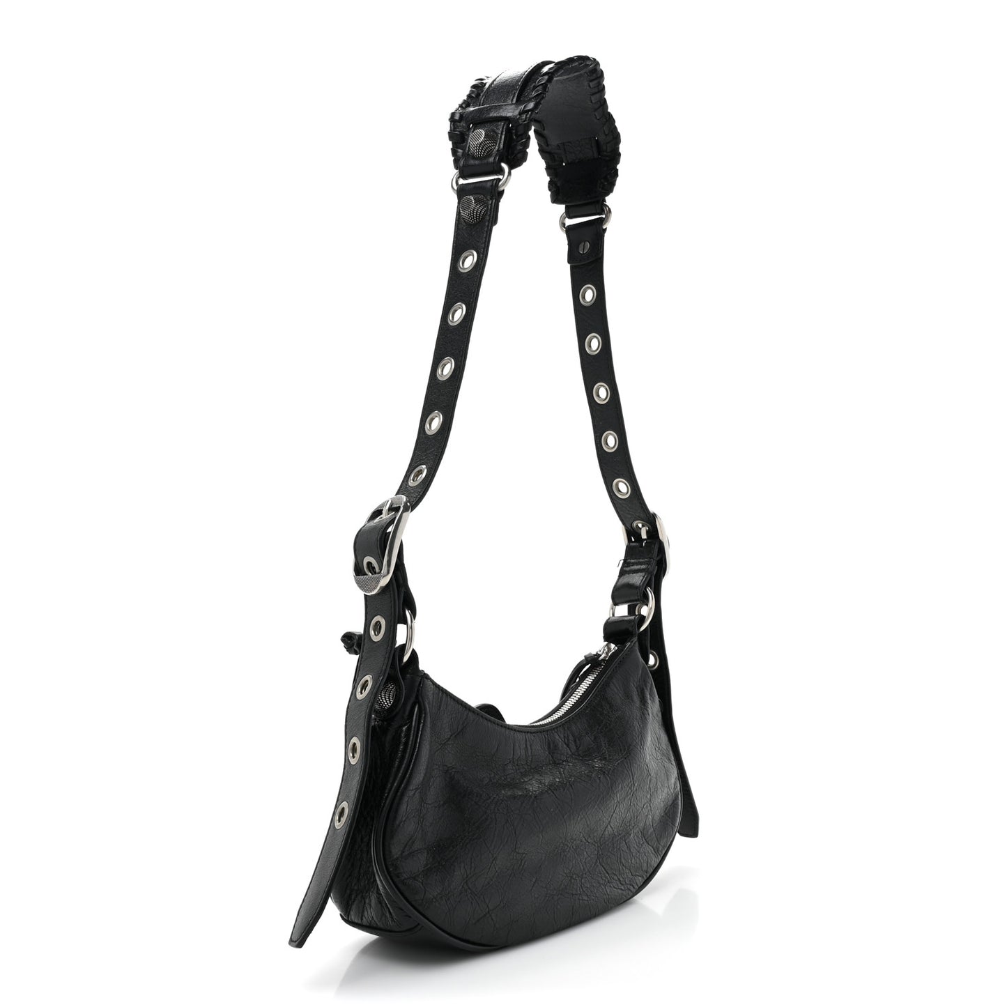 Agneau Arena Le Cagole Shoulder Bag XS Black
