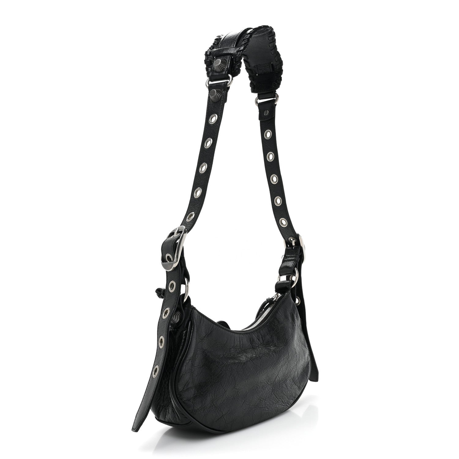 Balenciaga Agneau Arena Le Cagole Shoulder Bag XS Black 3 of 11