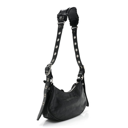 Balenciaga Agneau Arena Le Cagole Shoulder Bag XS Black 3 of 11