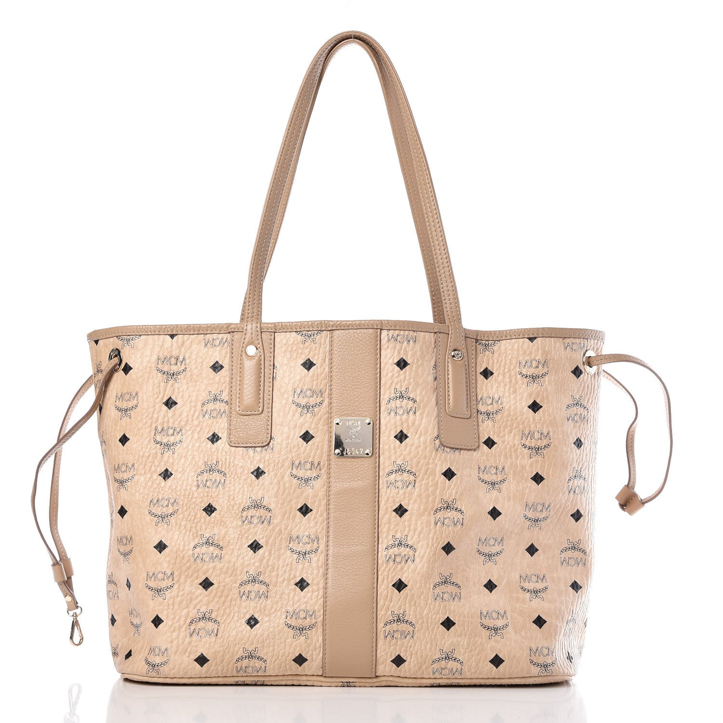 Visetos Medium Liz Reversible Shopper Tote Beige