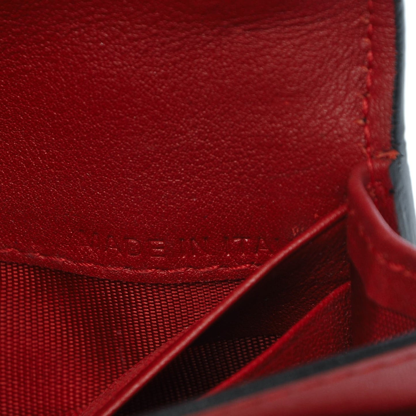 Calfskin Rockstud Bi-Fold Card Holder Rosso Valentino