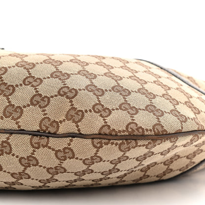 Gucci Monogram Web GG Reins Hobo Brown 10 of 11
