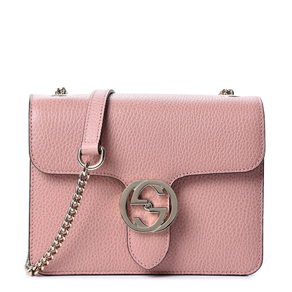 Gucci Dollar Calfskin Small Interlocking G Shoulder Bag Soft Pink 1 of 9