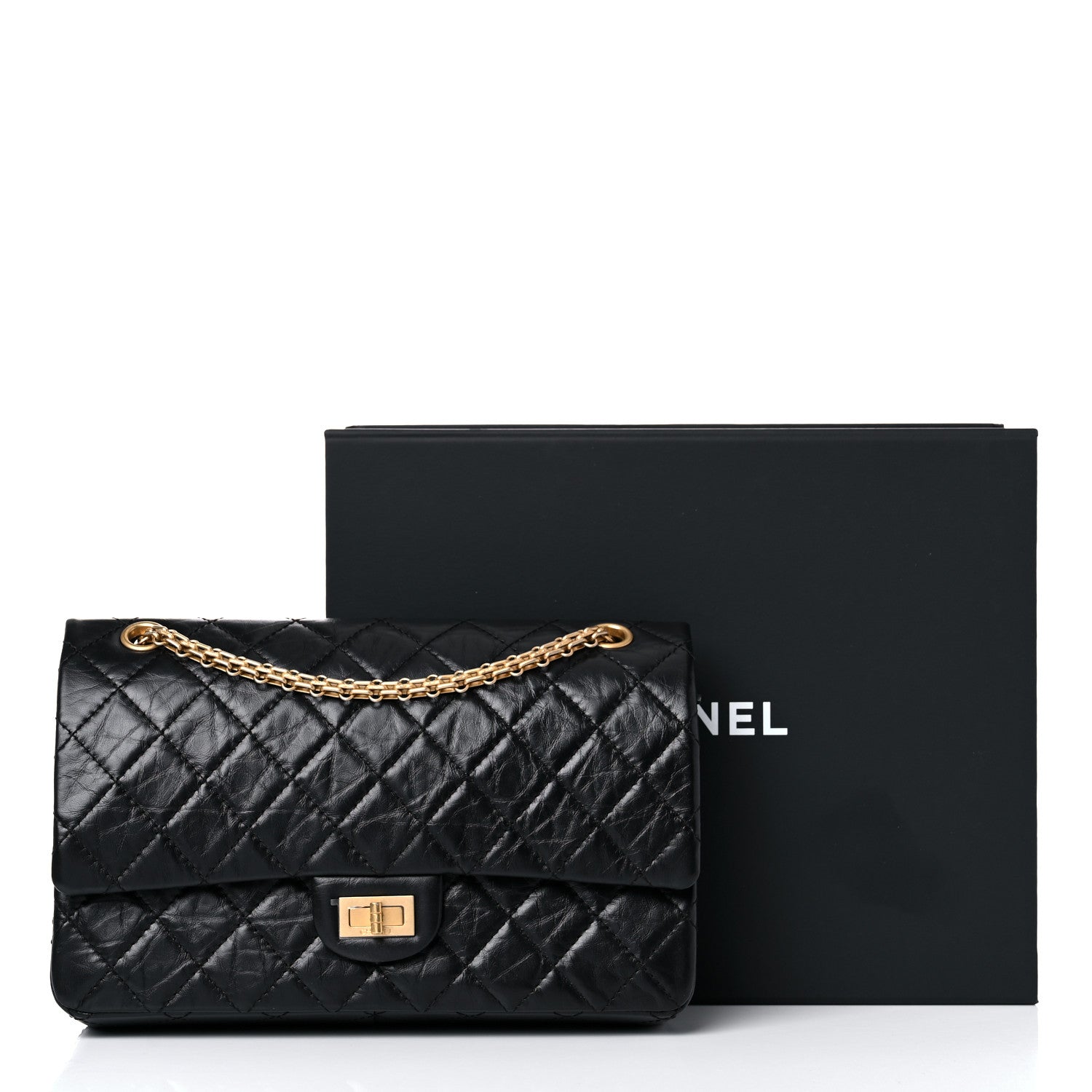 Chanel Aged Calfskin Quilted 2.55 Reissue 226 Flap Black 11 of 11