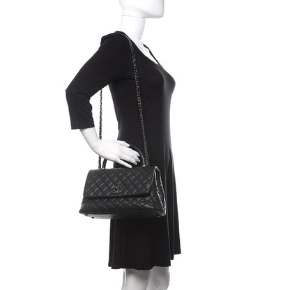 Chanel Caviar Quilted Small Coco Handle Flap Black 2 of 12