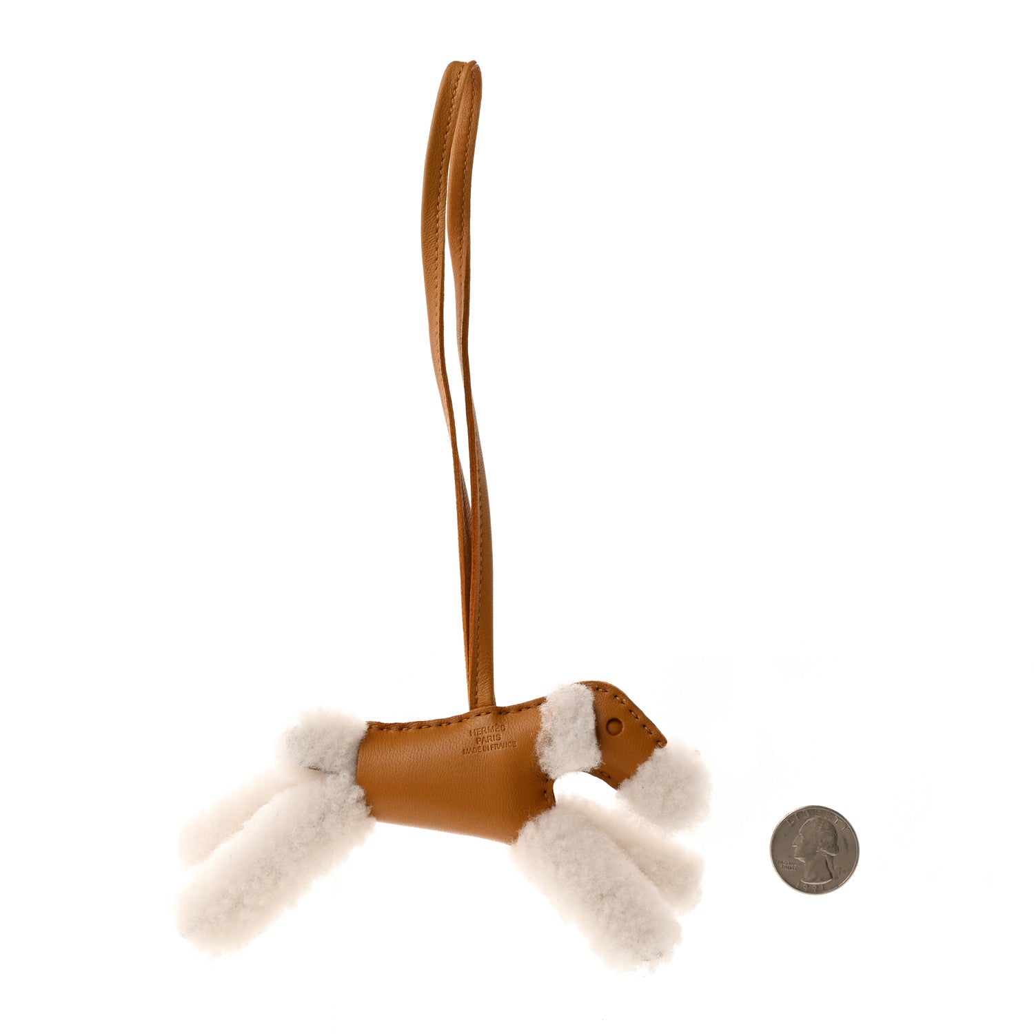 Hermes Milo Lambskin Shearling Budy Charm Biscuit 2 of 7