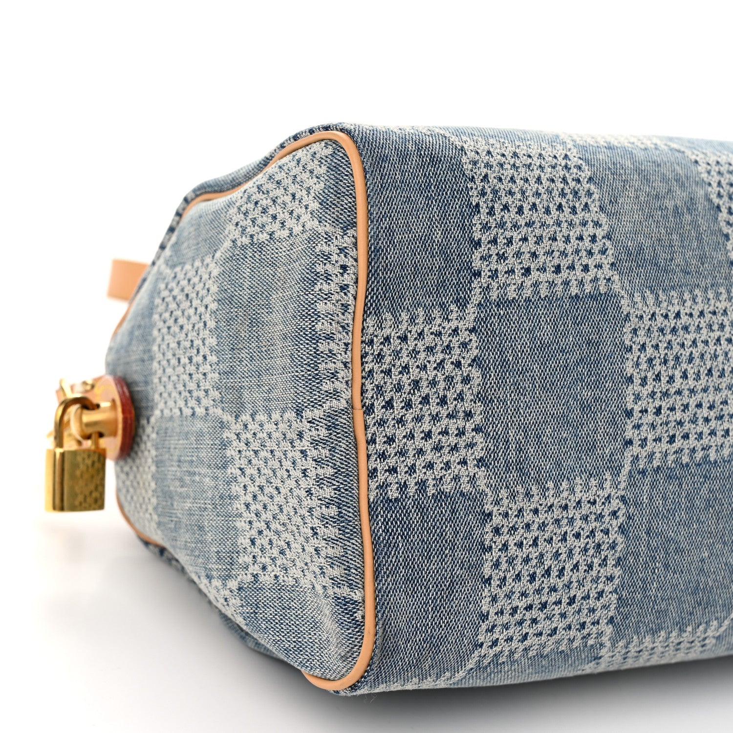 Louis Vuitton Damier Denim 3D Speedy Bandouliere 25 Bleu 8 of 10