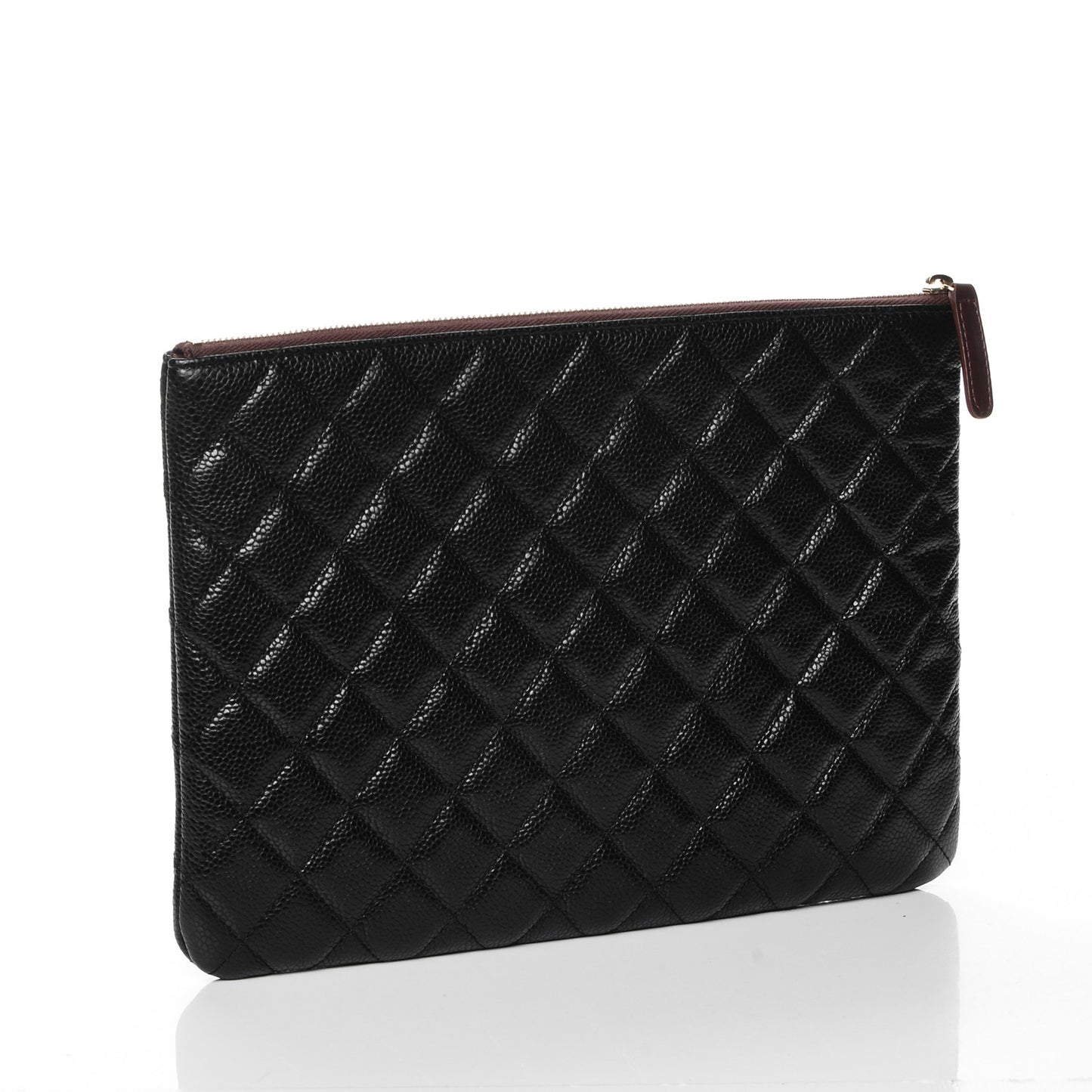 Caviar Quilted Medium Cosmetic Case Black