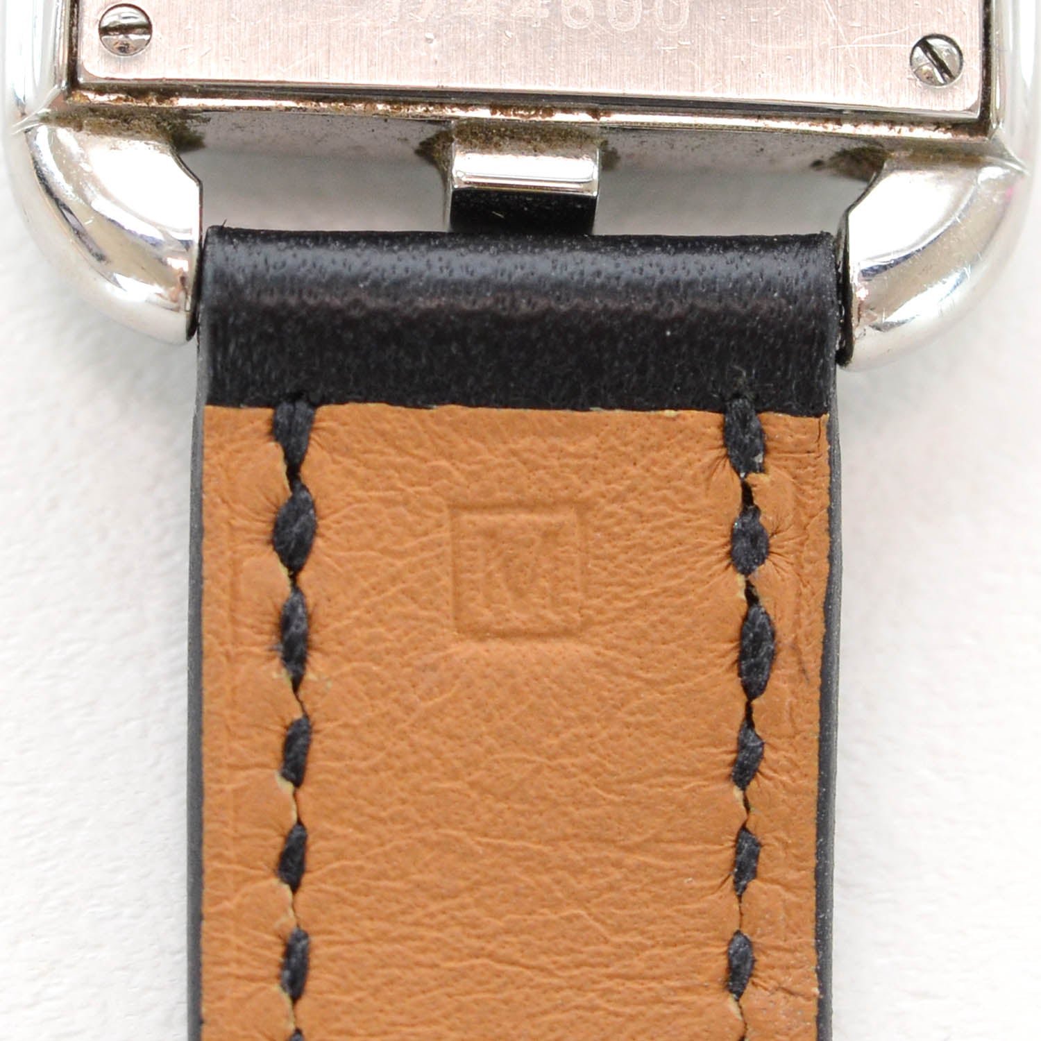 Hermes Stainless Steel Barenia 23mm Cape Cod Double Tour Quartz Watch Noir 7 of 8