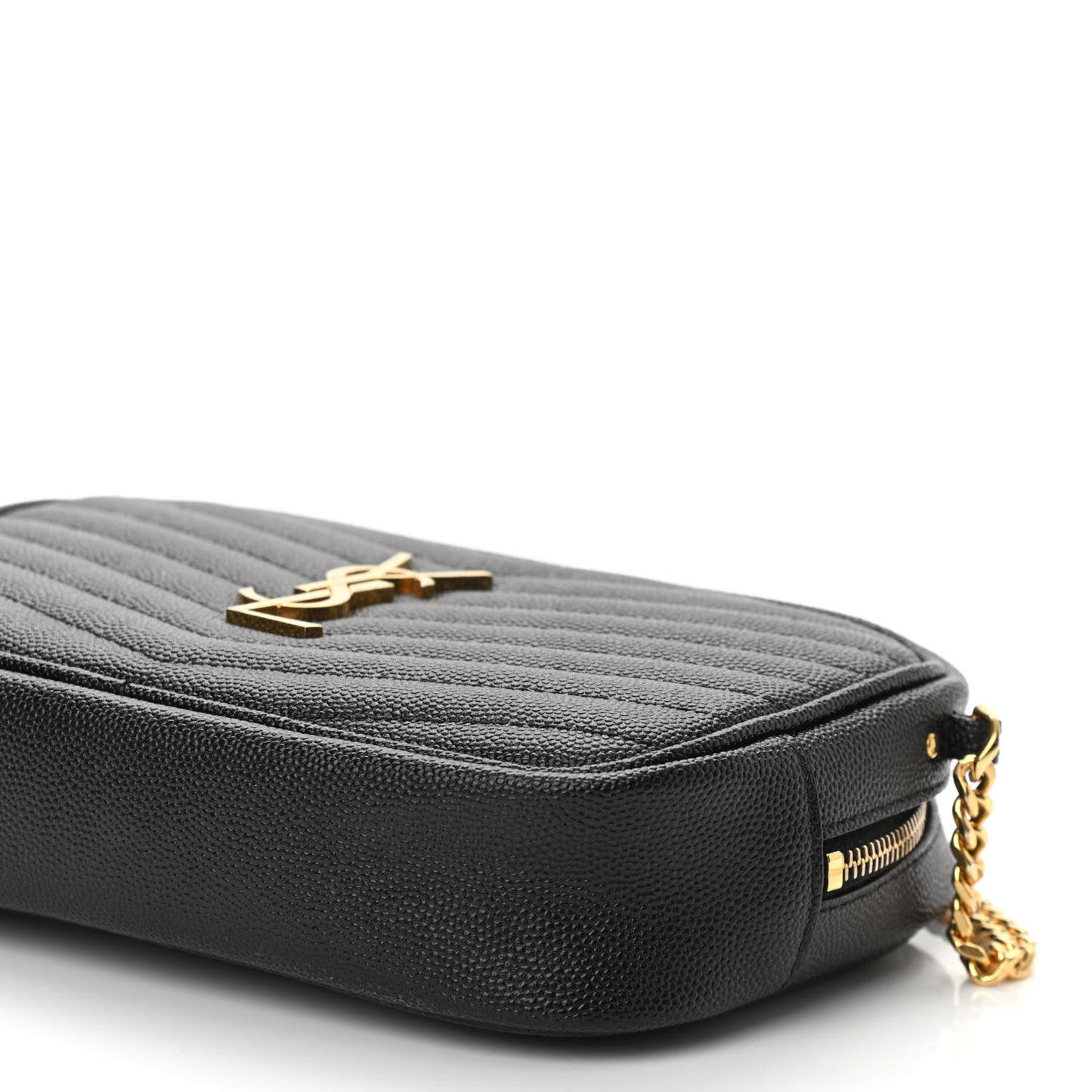 Grain De Poudre Matelasse Monogram Mini Lou Camera Bag Black