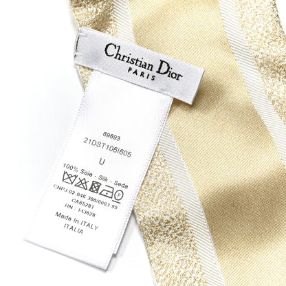 Christian Dior Silk Star Scarf Gold 4 of 4