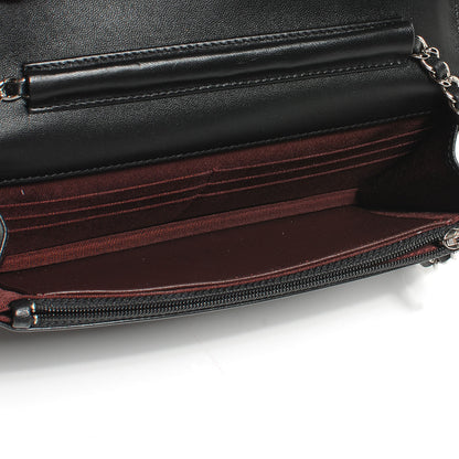 Chanel Lambskin Quilted Wallet On Chain Black 6 of 9