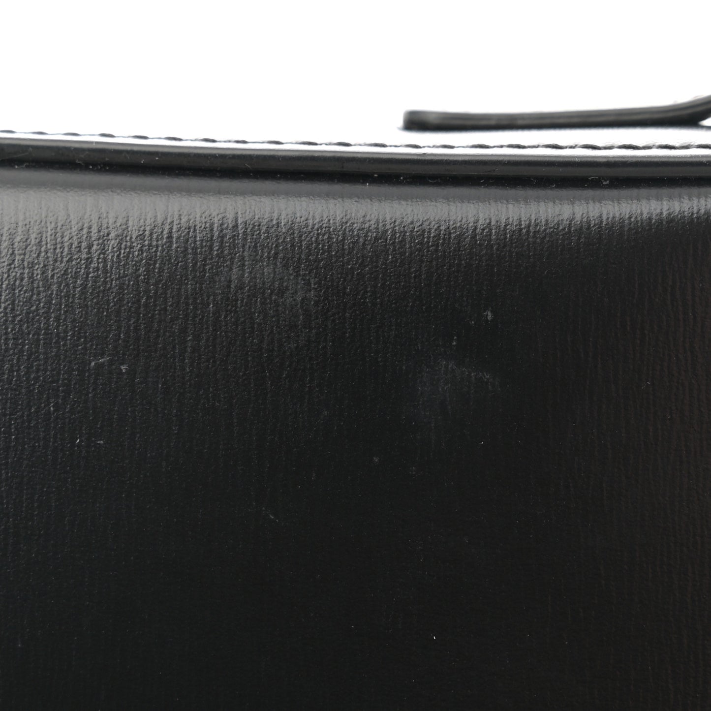 Shiny Calfskin Triomphe Shoulder Bag Black