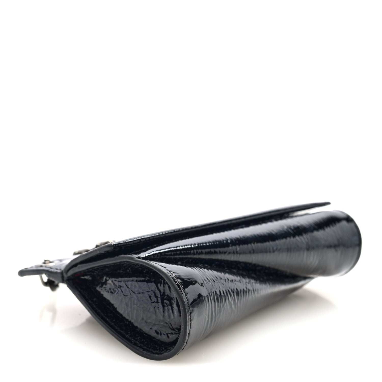 Christian Louboutin Patent Vog Small Loubitwist Clutch Black 4 of 9