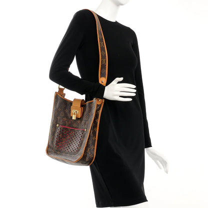 Louis Vuitton Monogram Perforated Musette Fuchsia 2 of 15