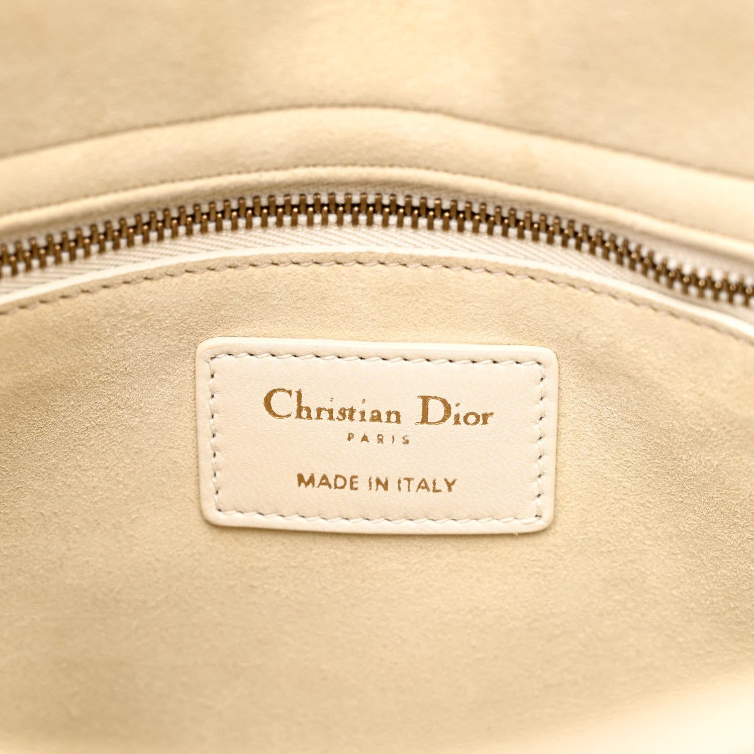 Christian Dior Smooth Calfskin Embroidered I Feel Blue Medium Lady Dior White Multicolor 6 of 14