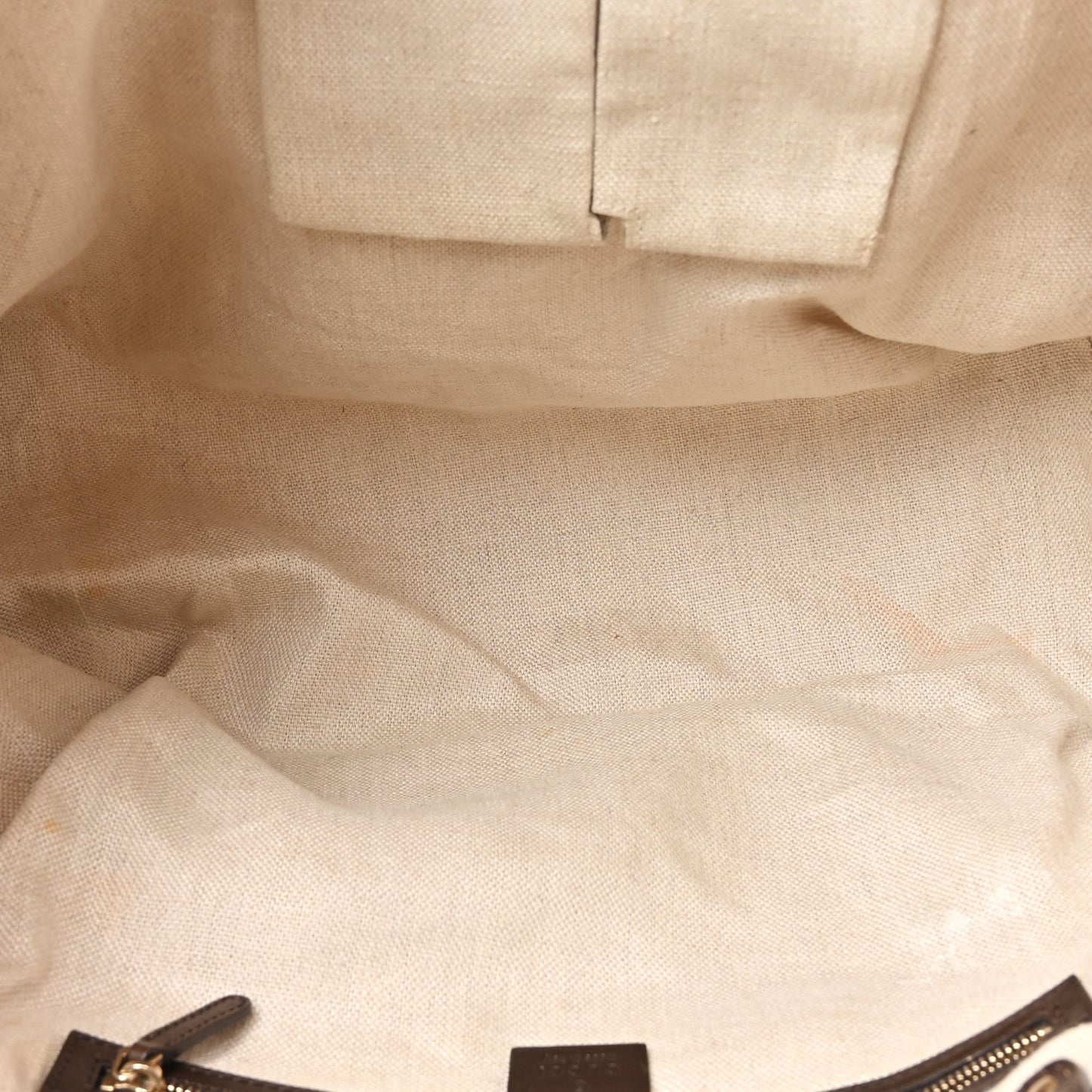 Linen Canvas Large Craft Logo Tote Brown