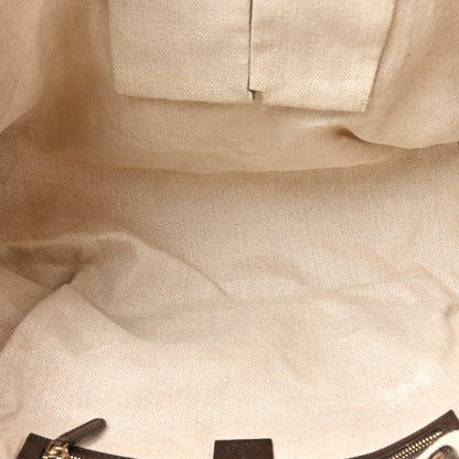 Gucci Linen Canvas Large Craft Logo Tote Brown 5 of 19
