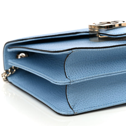 Gucci Dollar Calfskin Small Interlocking G Shoulder Bag Mineral Blue 10 of 14
