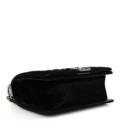Chanel Velvet Quilted Small Boy Flap Black 4 of 12