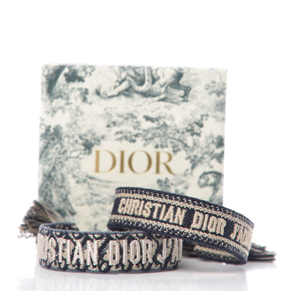 Christian Dior Woven Cotton J'Adior Friendship Bracelet Set 7 of 7