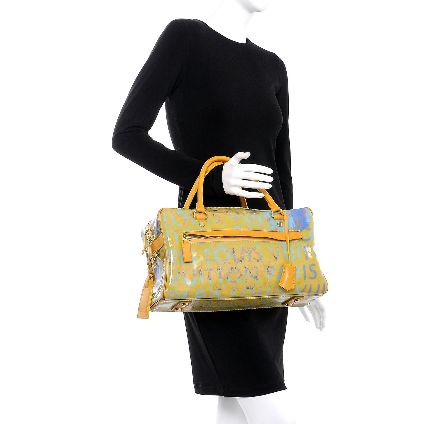 Monogram Pulp Defile Weekender PM Yellow
