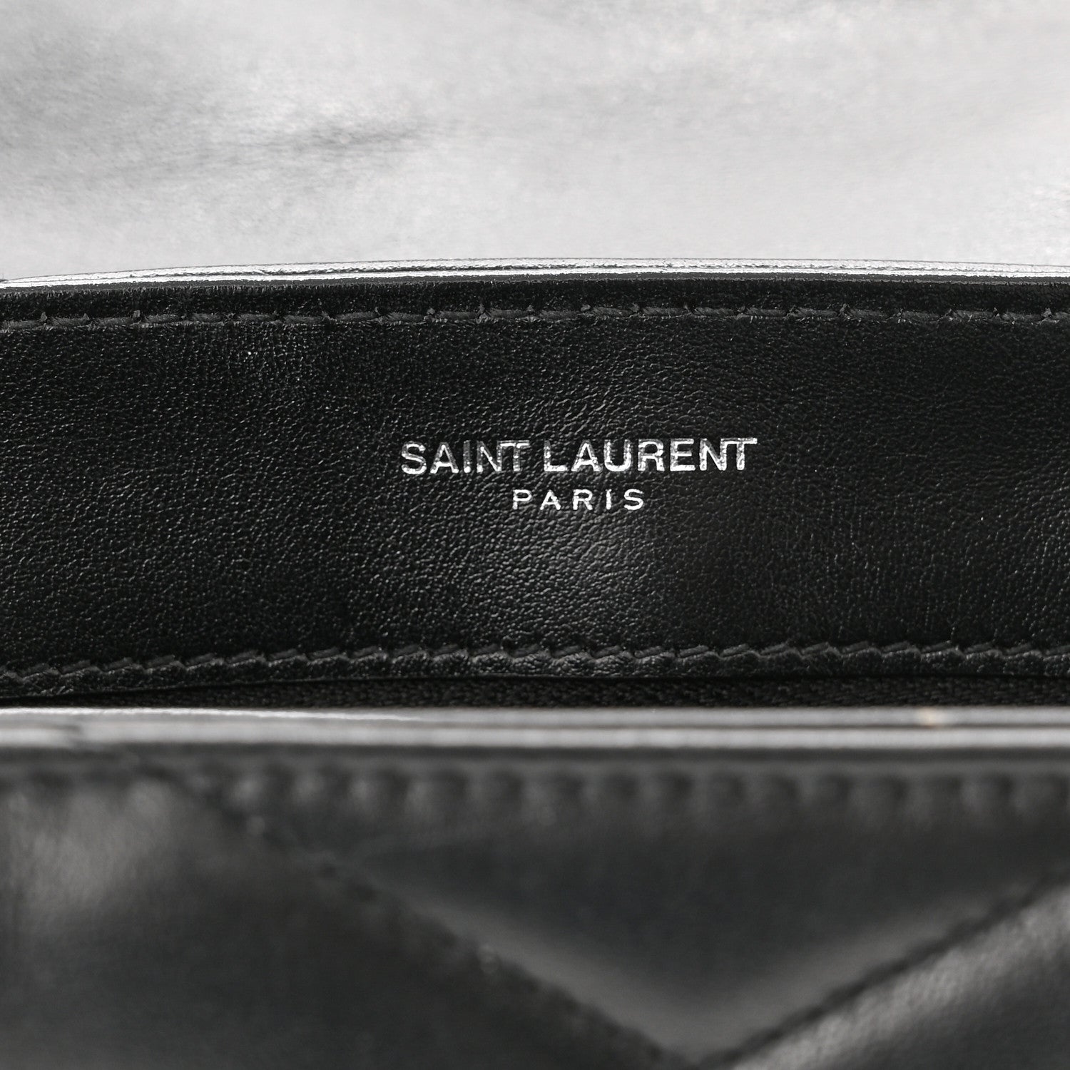 Saint Laurent Calfskin Y Quilted Monogram Toy Loulou Crossbody Bag Black 6 of 15