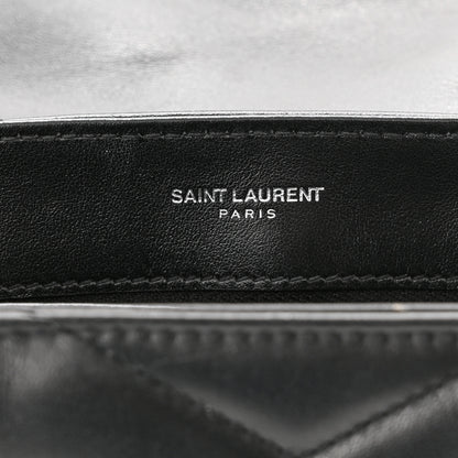 Saint Laurent Calfskin Y Quilted Monogram Toy Loulou Crossbody Bag Black 6 of 15