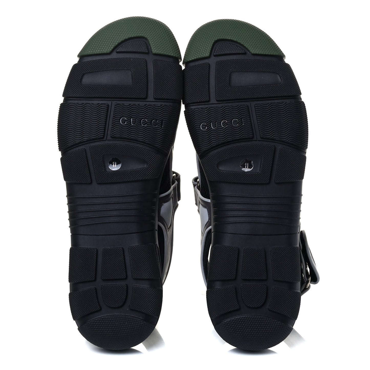 Mesh Fabric Mens Tinsel Sport Sandals 11 Black Silver Green