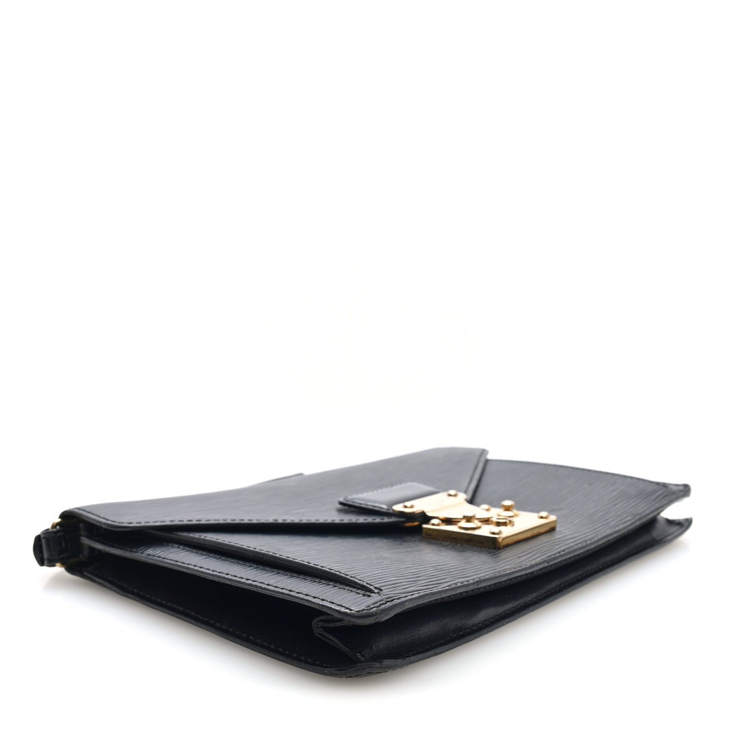 Louis Vuitton Epi Pochette Sellier Dragonne Clutch Black 4 of 6