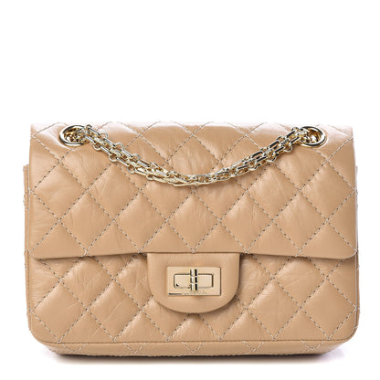 Chanel Aged Calfskin Quilted 2.55 Reissue Mini Flap Beige 1 of 10
