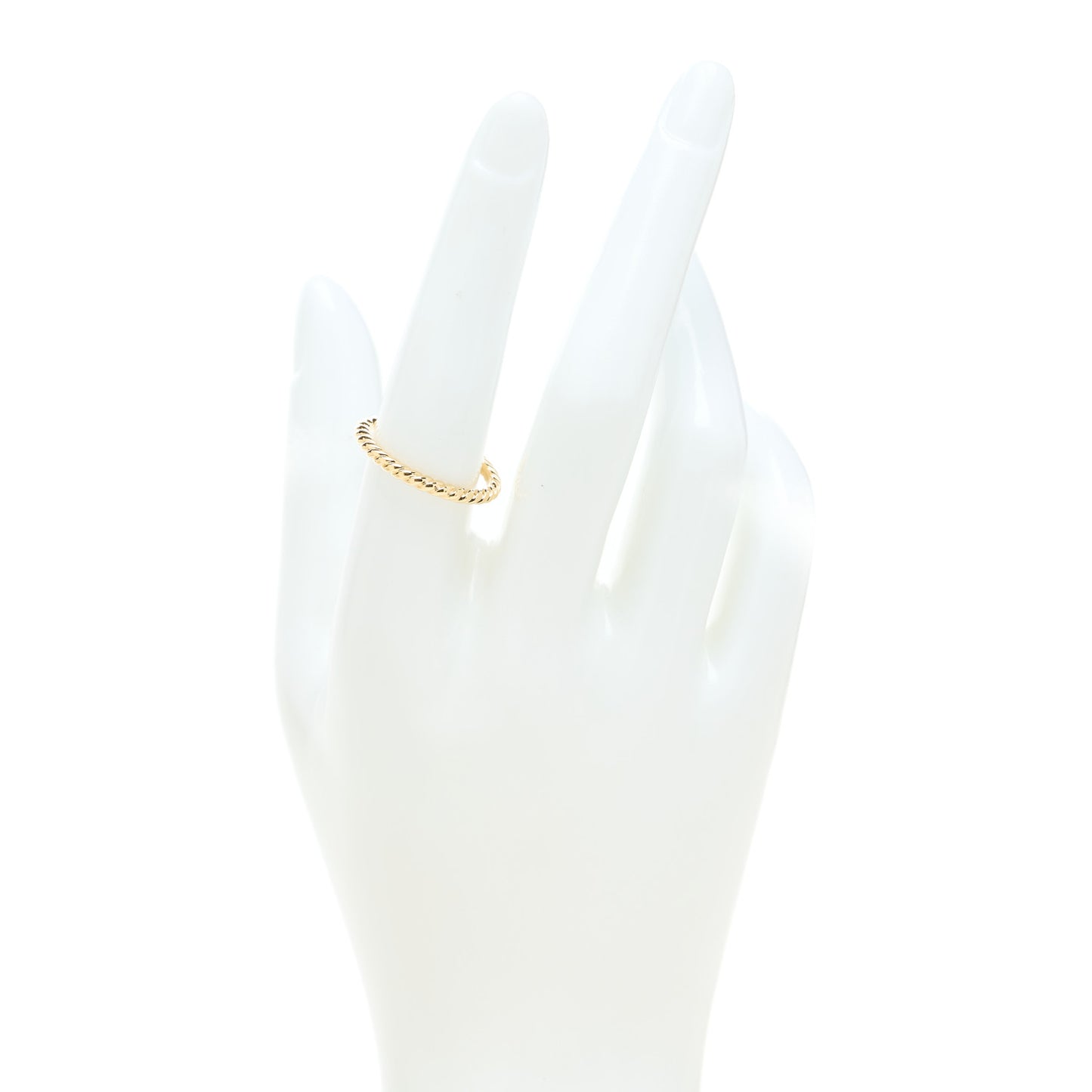 18K Yellow Gold 2mm Cable Classics Band Ring 56 7.5