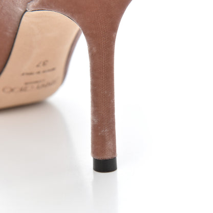 Jimmy Choo Velvet Romy 100 Pumps 37 Antique Rose 12 of 17