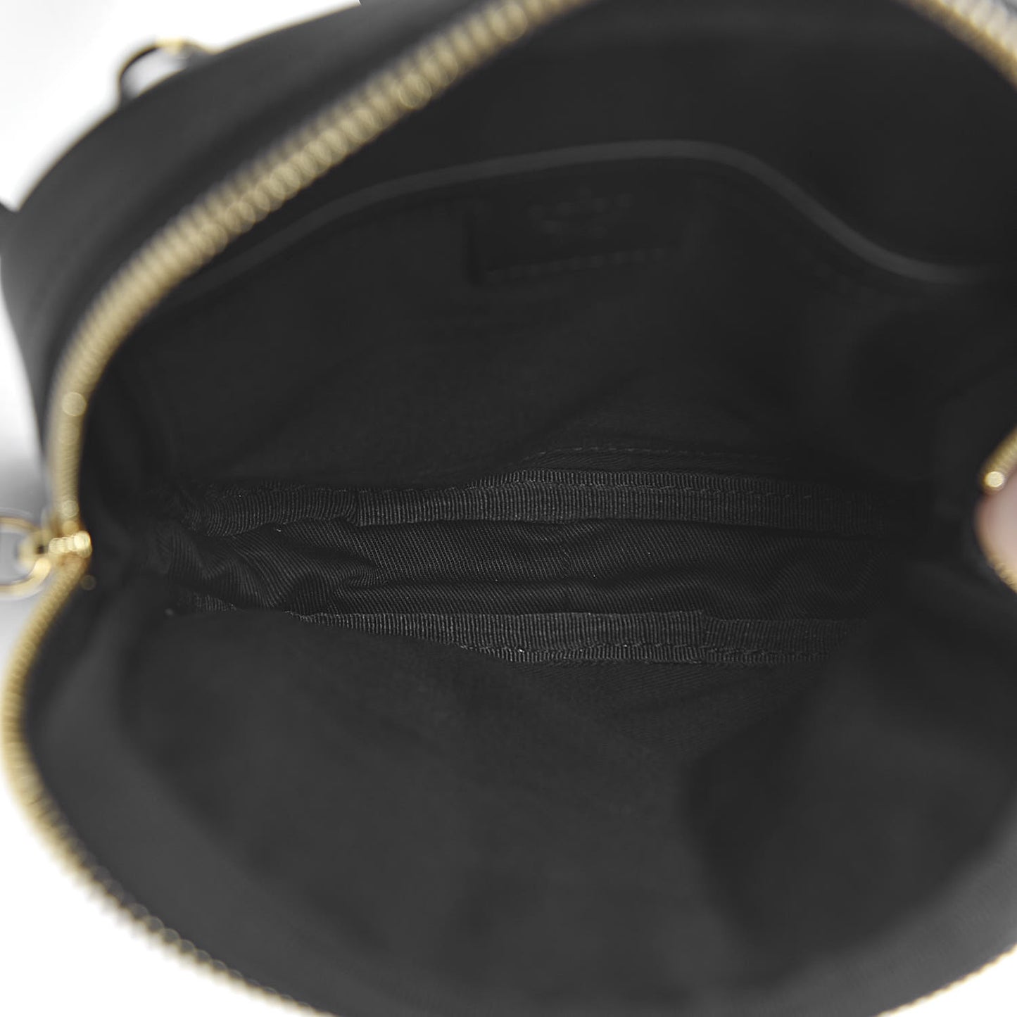 Calfskin Calf Hair Leopard Print Modular Stark Belt Bag Black