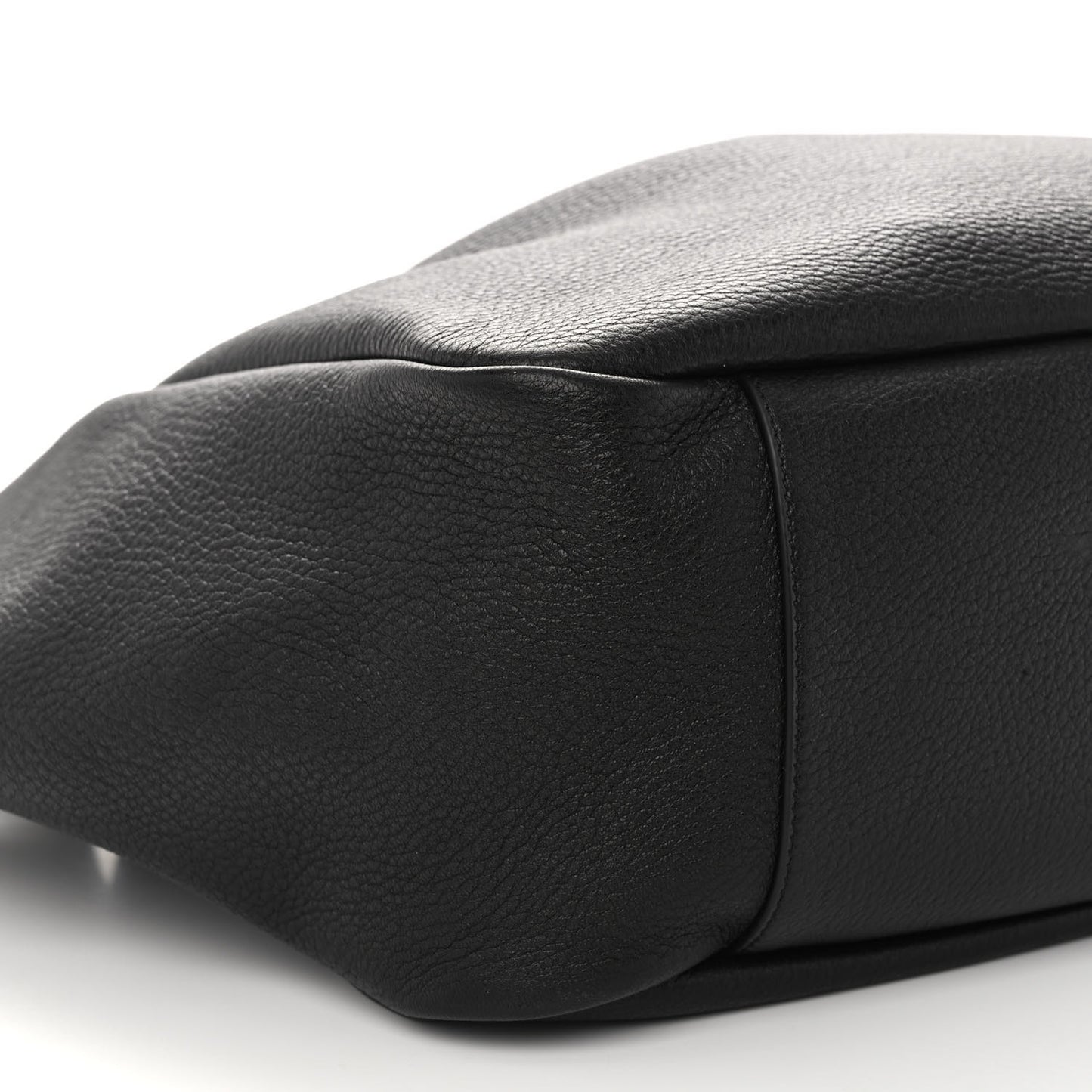 Grained Deerskin Bea Tote Black