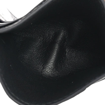 Bottega Veneta Calfskin Crocodile Embossed Card Holder Navy 6 of 12