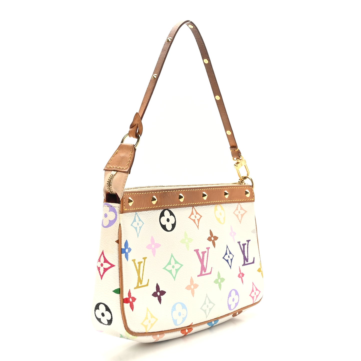 Monogram Multicolor Pochette Accessories White