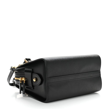 Prada Saffiano Soft Calfskin Double Handle Satchel Black 4 of 10