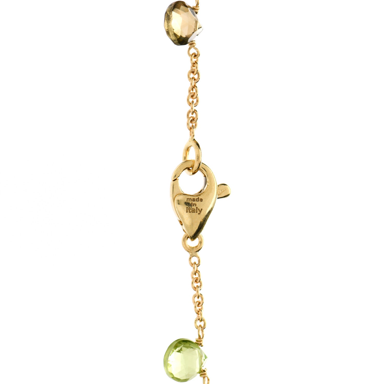 Marco Bicego 18K Yellow Gold Multi Gemstone Paradise Double Strand Necklace 5 of 5