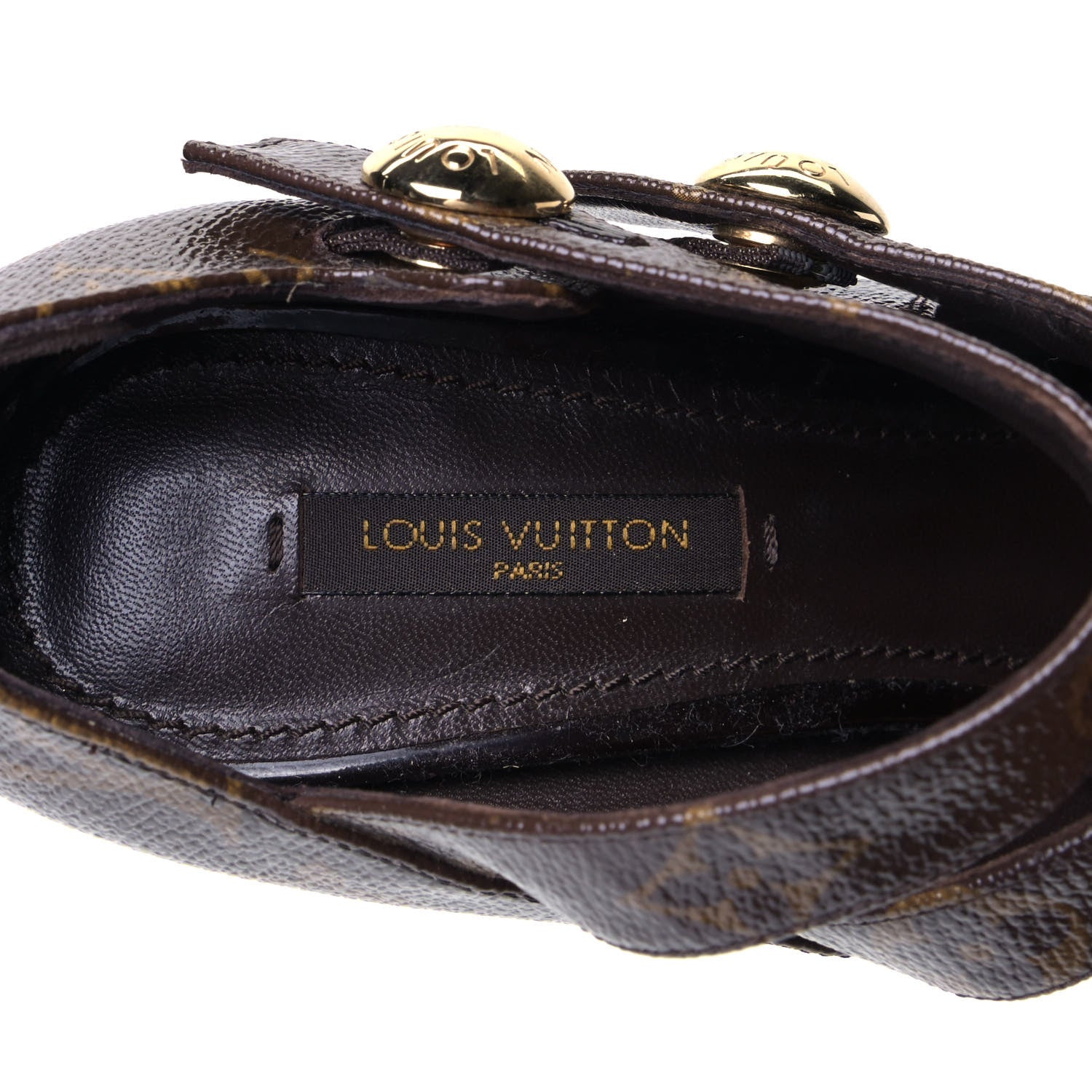 Louis Vuitton Patent Monogram Ritual Fetish Platform Pumps 36 9 of 9