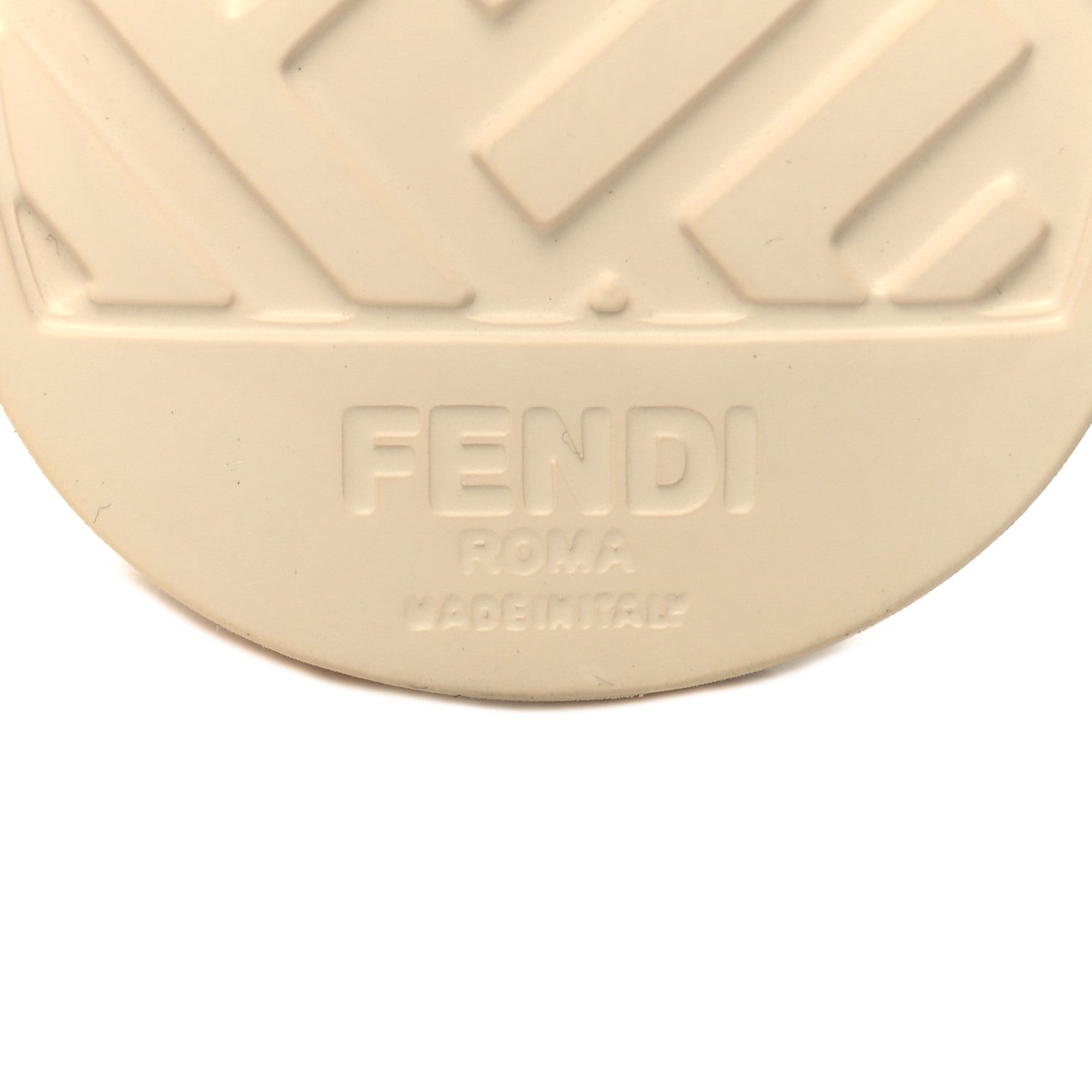 Fendi Rubber FF Sporty Hiker 25mm Sandals 38 Chalk 7 of 8