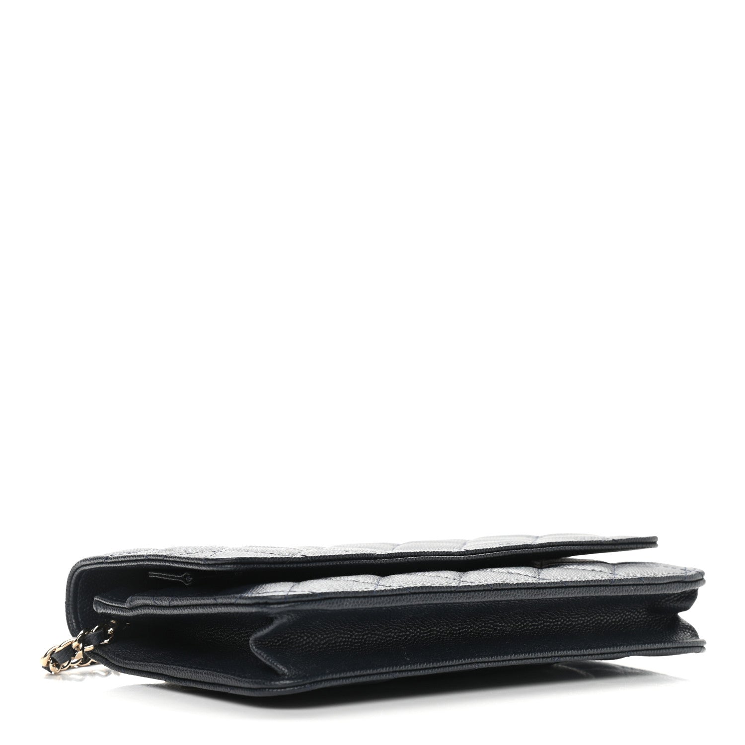 Chanel Caviar Quilted Wallet On Chain WOC Navy Blue 4 of 11
