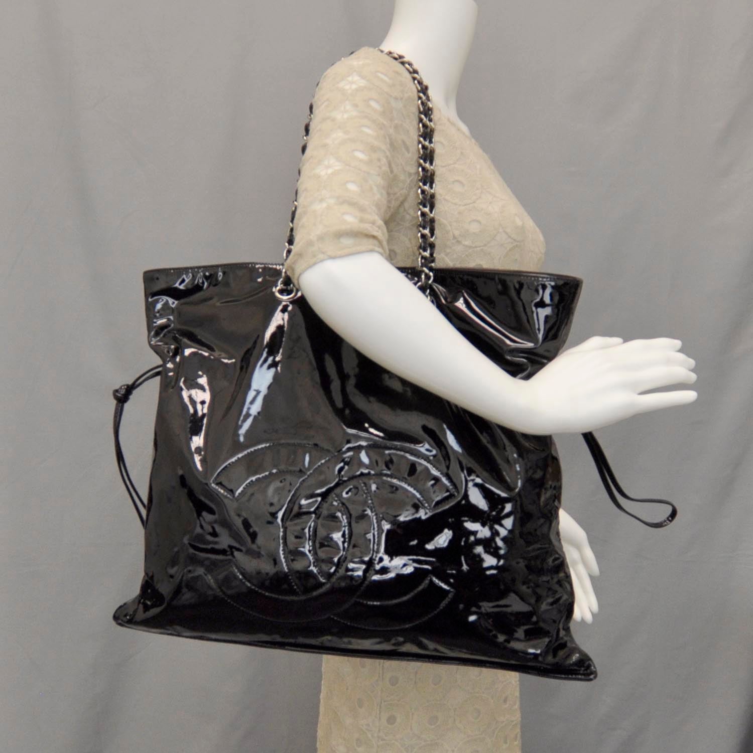 Chanel Patent Bonbons Shopper Tote Black 2 of 7