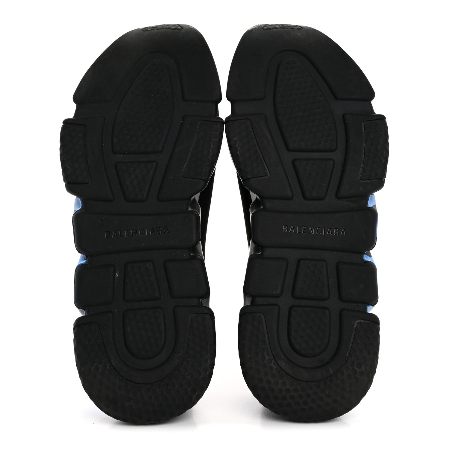 Balenciaga Neoprene Knit Mens Speed Graffiti Sneakers 42 Black Blue 6 of 11