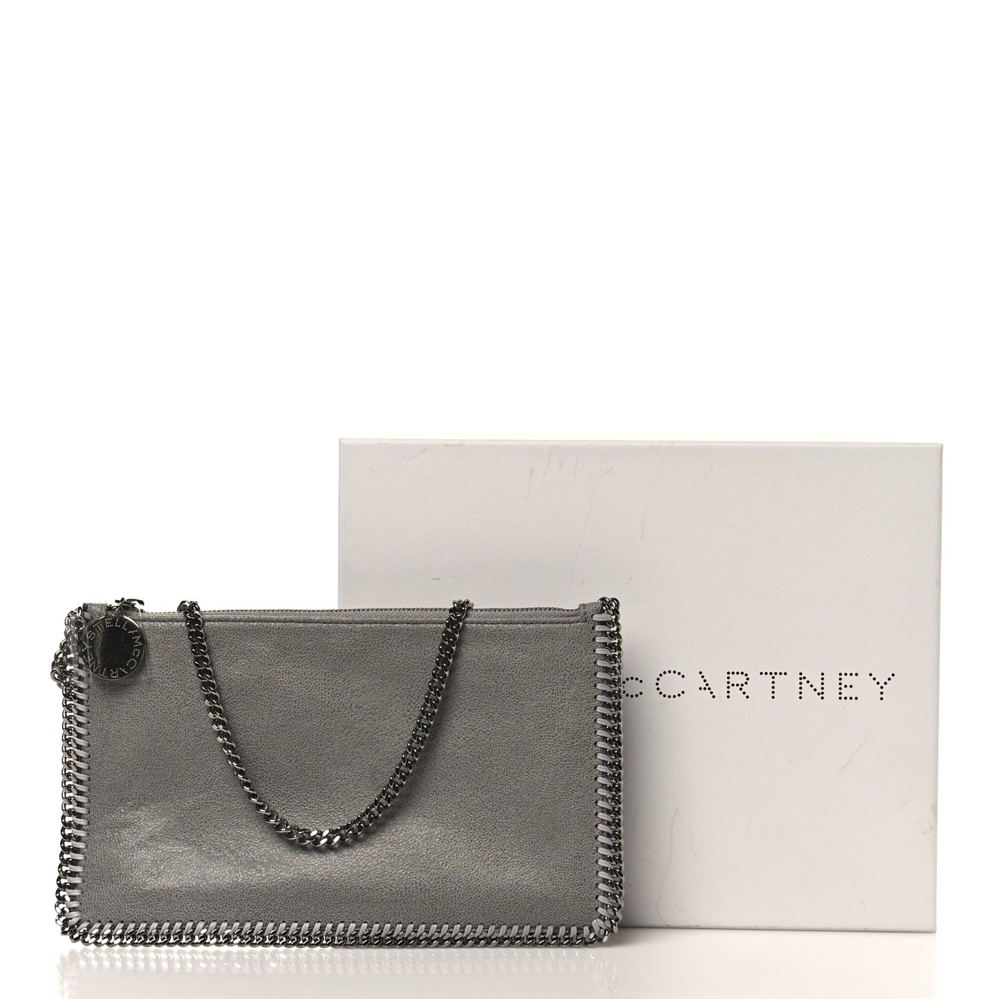 Shaggy Deer Falabella Clutch Grey