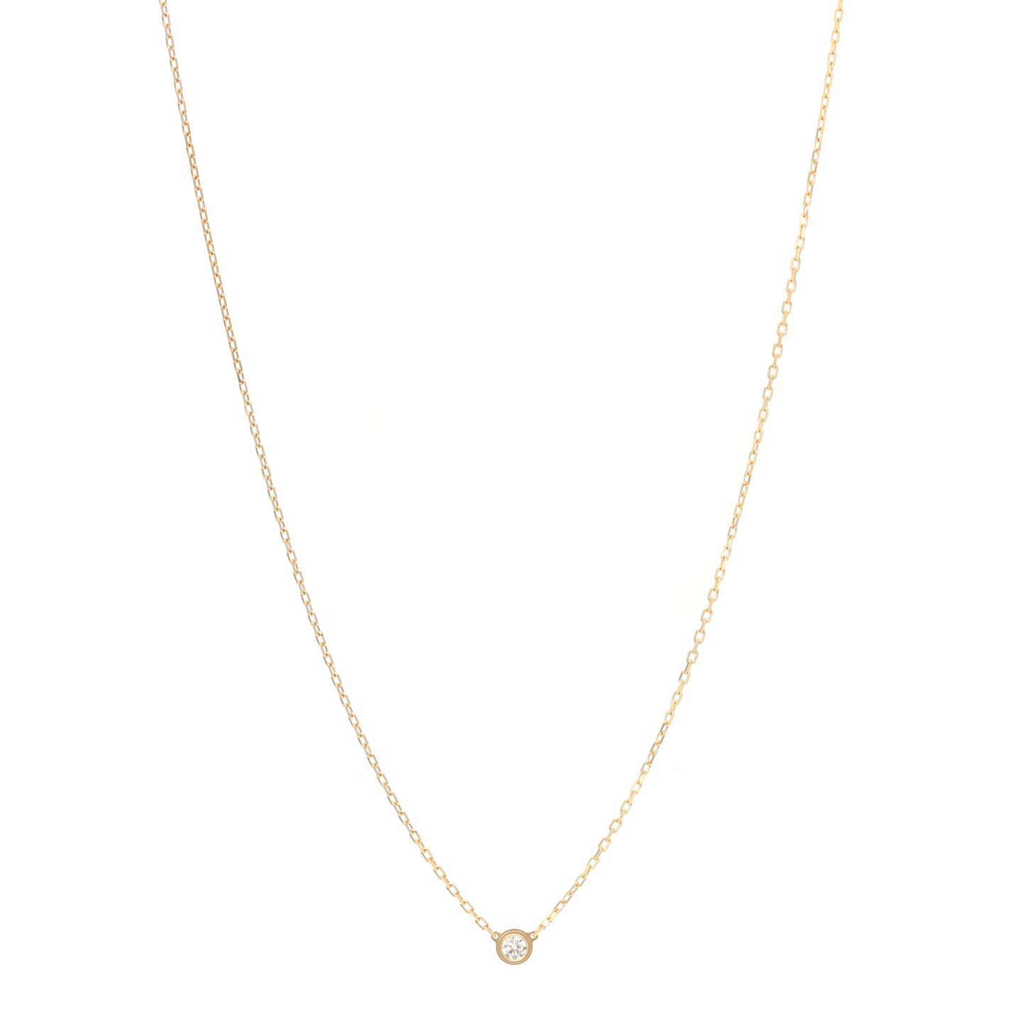 18K Yellow Gold Diamond SM D'Amour Pendant Necklace