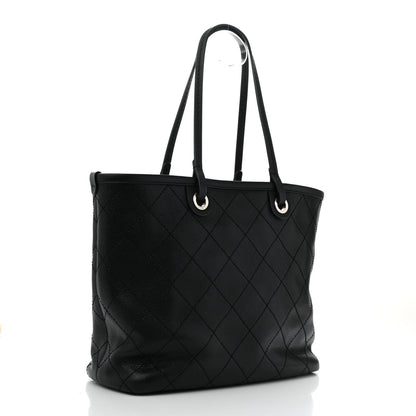 Chanel Grained Calfskin Shopping Fever Tote  Black 3 of 13