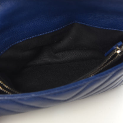 Saint Laurent Sheepskin Matelasse Chevron Monogram College Chain Wallet Marinette 5 of 12