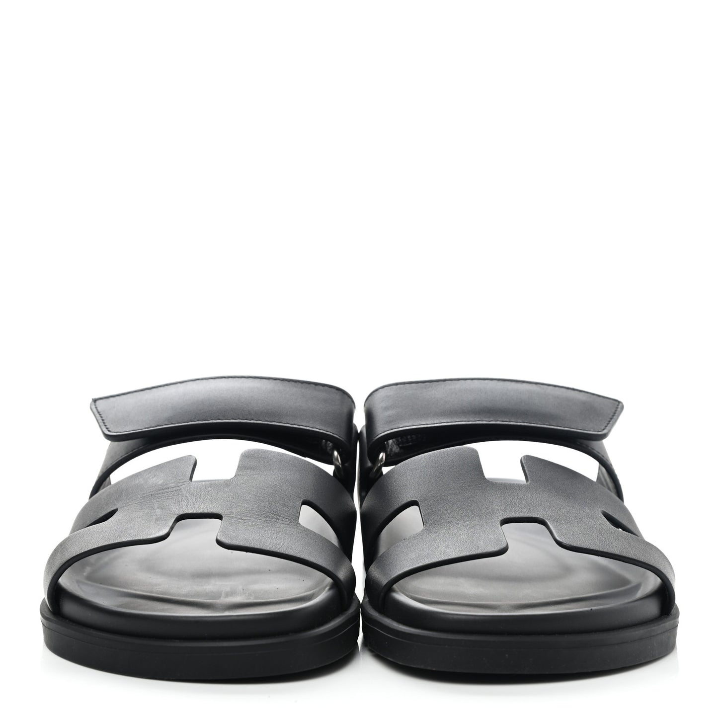 Calfskin Womens Chypre Sandals 36.5 Black